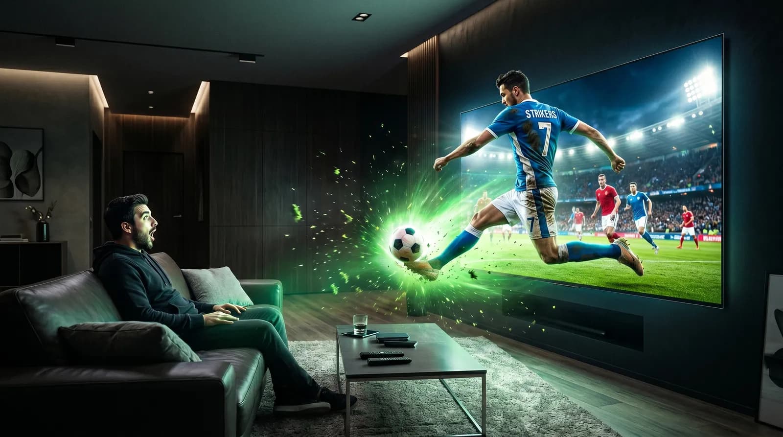 Imagem tão nítida que o jogador parece saltar para fora da TV